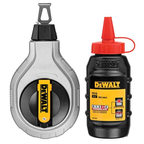 DeWalt DWHT47408-0 6 to 1 Chalk Reel with Red Chalk