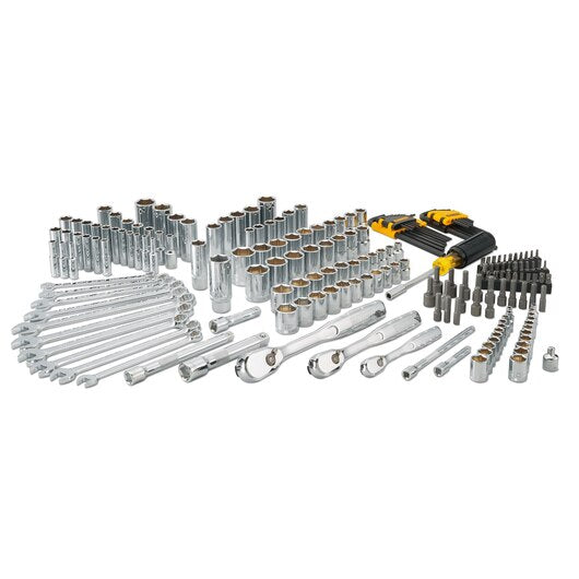 DeWalt DWMT81534-1 205Pcs 1/4 , 3/8 & 1/2 Inch Sq. Drive 6 Pt Mechanics Tool Set