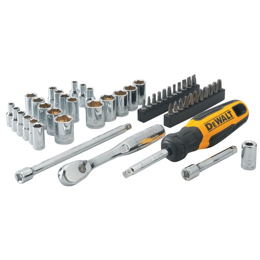 DeWalt DWMT81610-0 1/4Inch Sq. Drive Nano Socket Set MM (Set of 50pc)