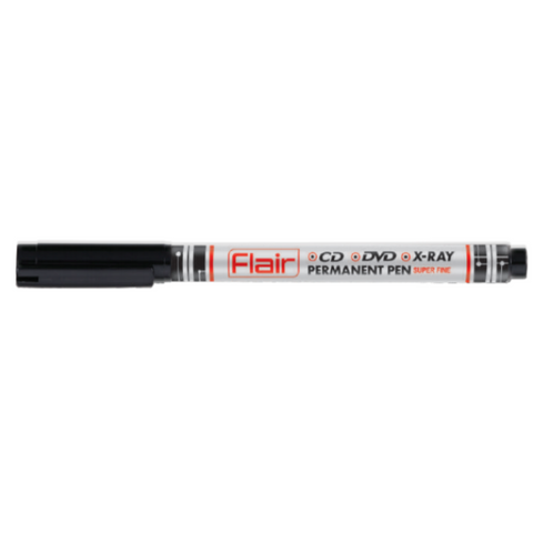 Flair Permanent Marker Pen Black - Pack of 50