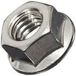 Metric 304 Stainless Steel Flange Nuts (M4 - M12) Pack of 10