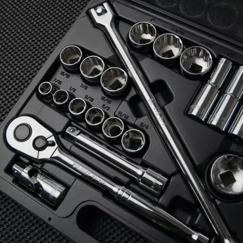 Stanley STMT45509-LA 12DR Round Head Ratchet Set Imperial 26pc