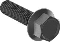 M8 Black Oxide Flanged Bolts Pack of 1000
