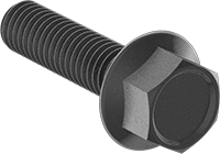 M6 Black Oxide Flanged Bolts Pack of 1000