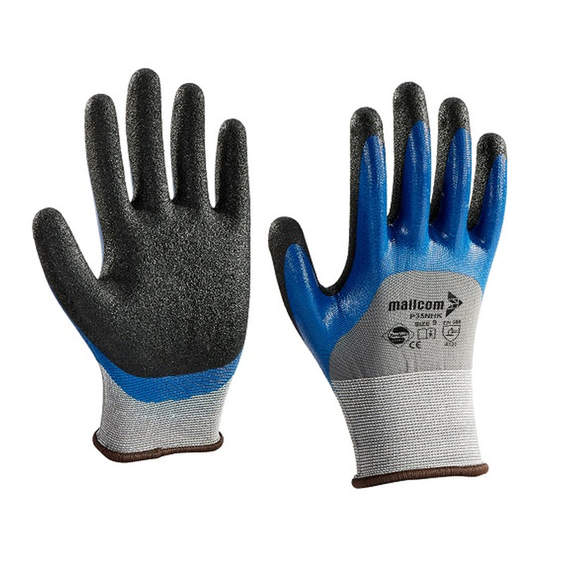 P35NHK Mallcom Double Deep Nitrile Hand Gloves