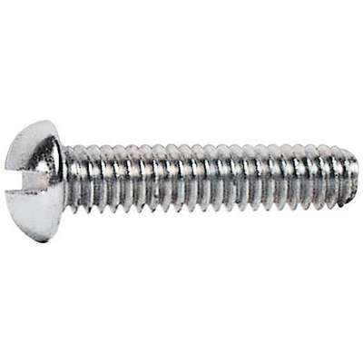 1/4" Zinc Plated Button Head Slotted Screws Pack of 1000