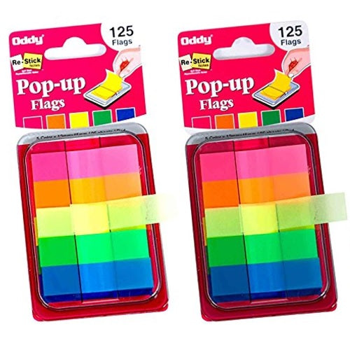 RS-POP UP Flag Re-Stick 5 Color Strip with Dispenser