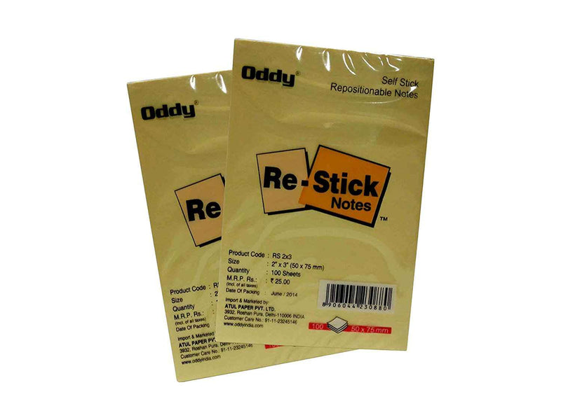 Re-stick Paper Notes 3x5 (Yellow)