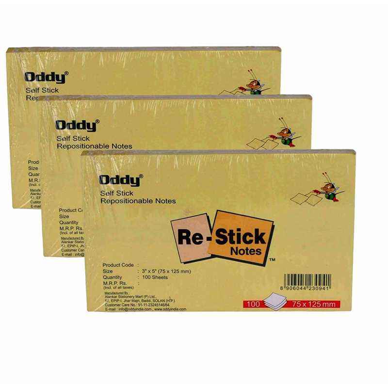 Re-stick Paper Notes 2x3 (Yellow)