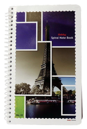 SP3380 1/8 Spiral Note Book 80 Sheets