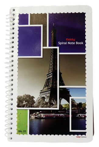 SP3380 1/8 Spiral Note Book 80 Sheets