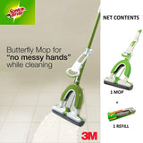 Butterfly Plastic Mop and Refill Combo - Each