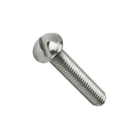 5/16" 202 Stainless Steel Button Head Slotted Screws Pack of 10