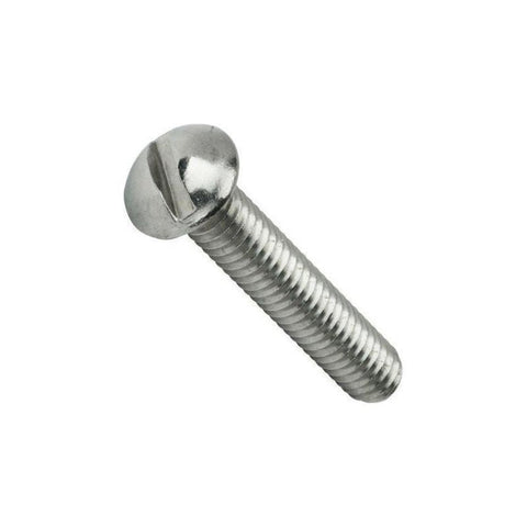 3/8" 202 Stainless Steel Button Head Slotted Screws Pack of 100