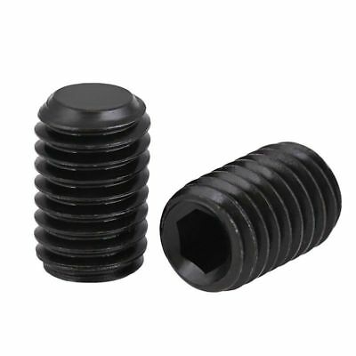 M5 Black Oxide Socket Set Grub Screws Flat Point (TVS) Pack of 100