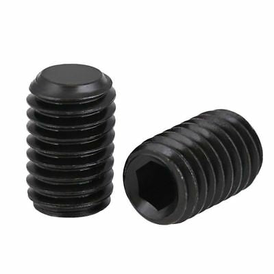 M10 Black Oxide Socket Set Grub Screws Flat Point (TVS) Pack of 200