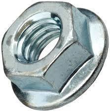 Metric Mild Steel Zinc Plated Flange Nuts Pack of 1000