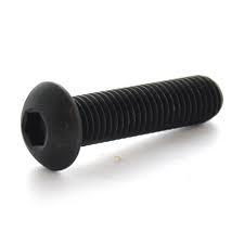 M5 Black Oxide Button Head Socket Screws Partially Threaded (35mm - 40mm) (CAPARO) Pack of 200