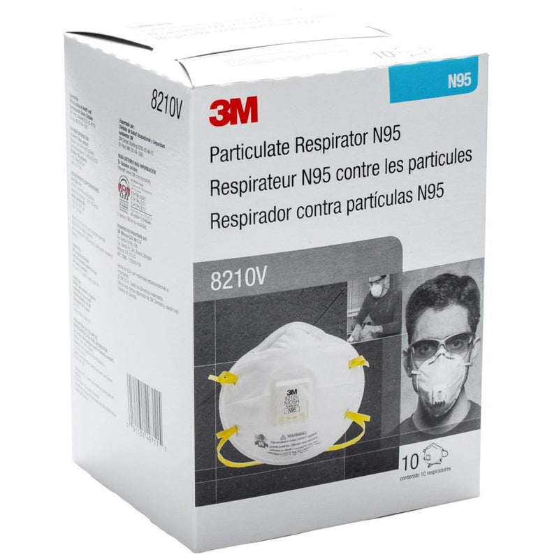 3M 8210 V, Particulate Respirator Mask - Pack of 10