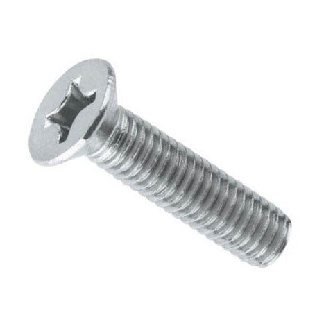 M6 Zinc Plated CSK Head Phillips Screws Pack of 1000