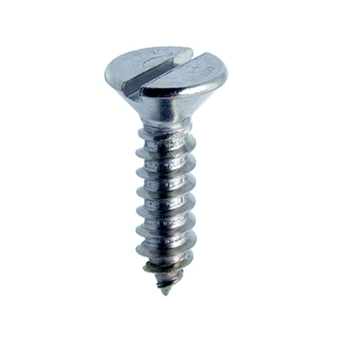 No.14 Zinc Plated CSK Slotted Sheet Metal Screw Pack of 1000