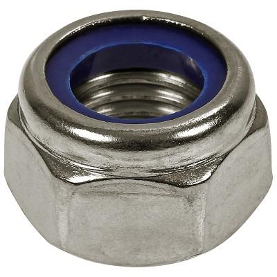 Inch Mild Steel Zinc Plated Nylock Nuts Pack of 100