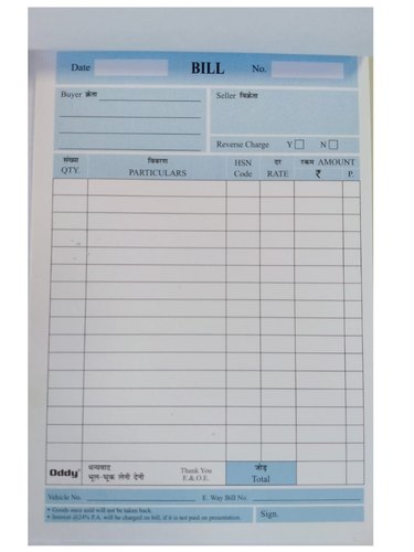 BB-01 Bill Book - Offset Printed