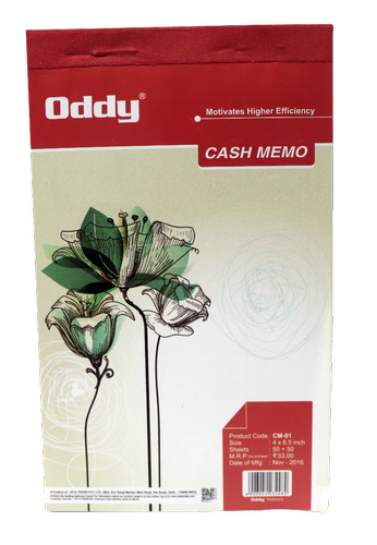 CM-01 Cash Memo - Offset Printed