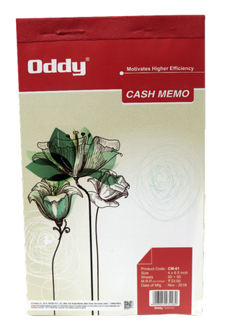 CM-01 Cash Memo - Offset Printed