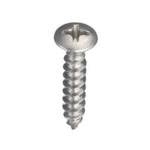 No.10 304 Stainless Steel Pan Head Phillips Self Tapping Screws Pack of 100