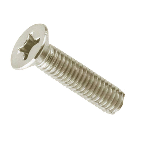 1/4" 304 Stainless Steel CSK Phillips Screws Pack of 100