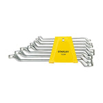 Stanley 70-394E Shallow Offset Ring End Spanners Set 8 Pcs