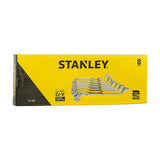 Stanley 70-394E Shallow Offset Ring End Spanners Set 8 Pcs