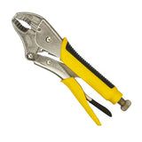 Stanley 84-369-1-23 Curved Locking Plier with Bi-Material Handle 10 Inch