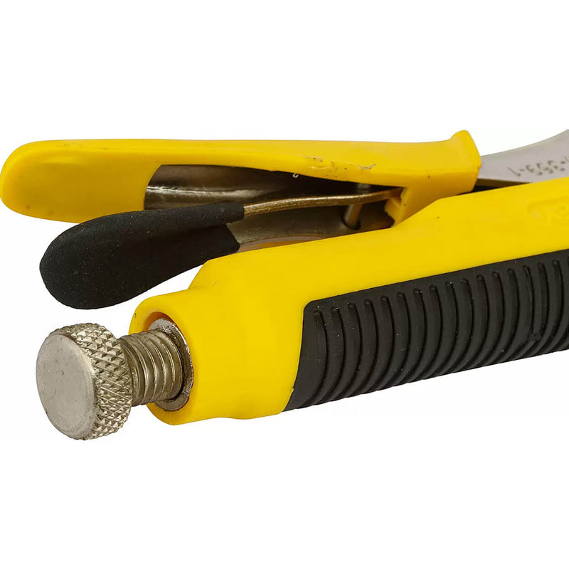 Stanley 84-369-1-23 Curved Locking Plier with Bi-Material Handle 10 Inch