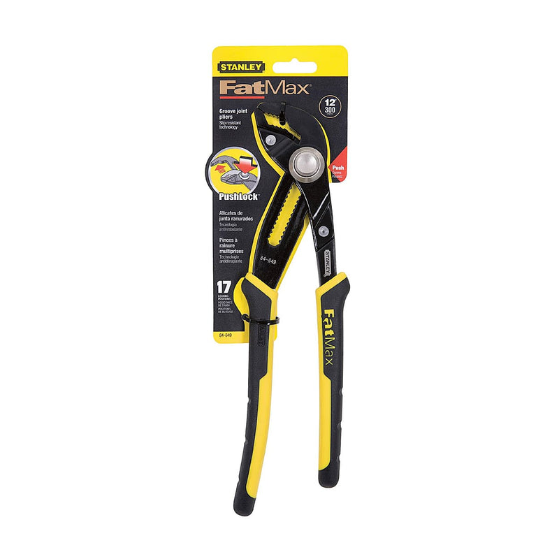 Stanley 0-84-649 Multi-Grip Groove Joint Pliers (Push Lock) 300mm x 12 Inch