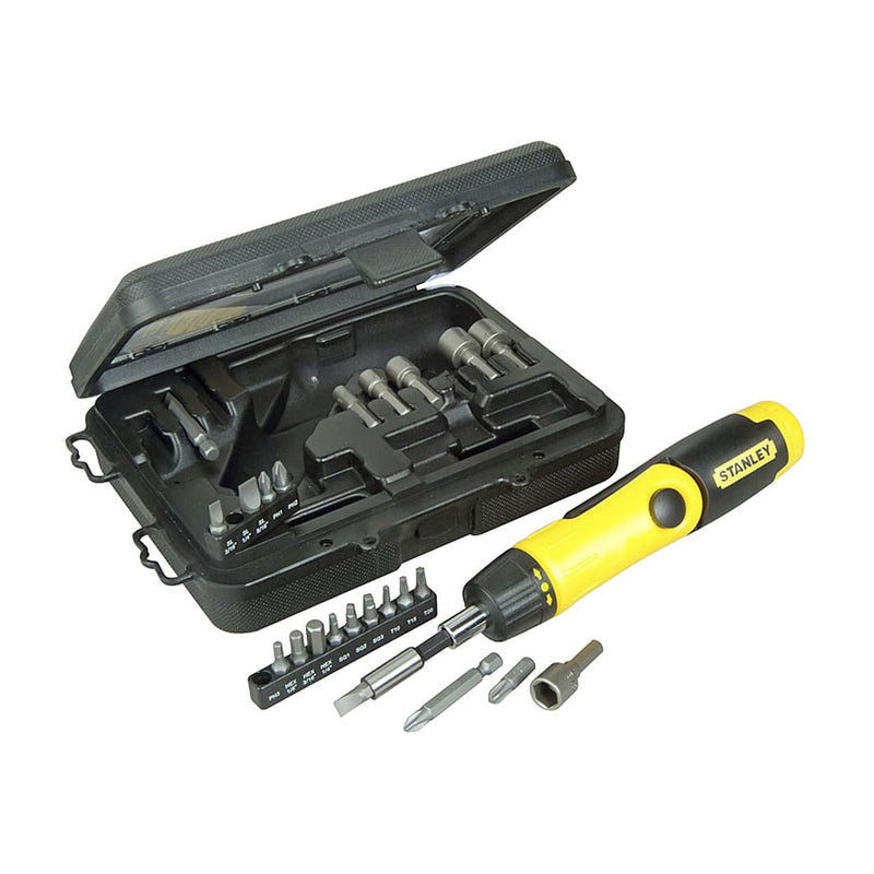 Stanley 0-63-022 Pistol Grip Ratcheting Screwdriver Set 25pc