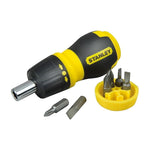 Stanley 0-66-358 Multibit Stubby Ratcheting Screwdriver