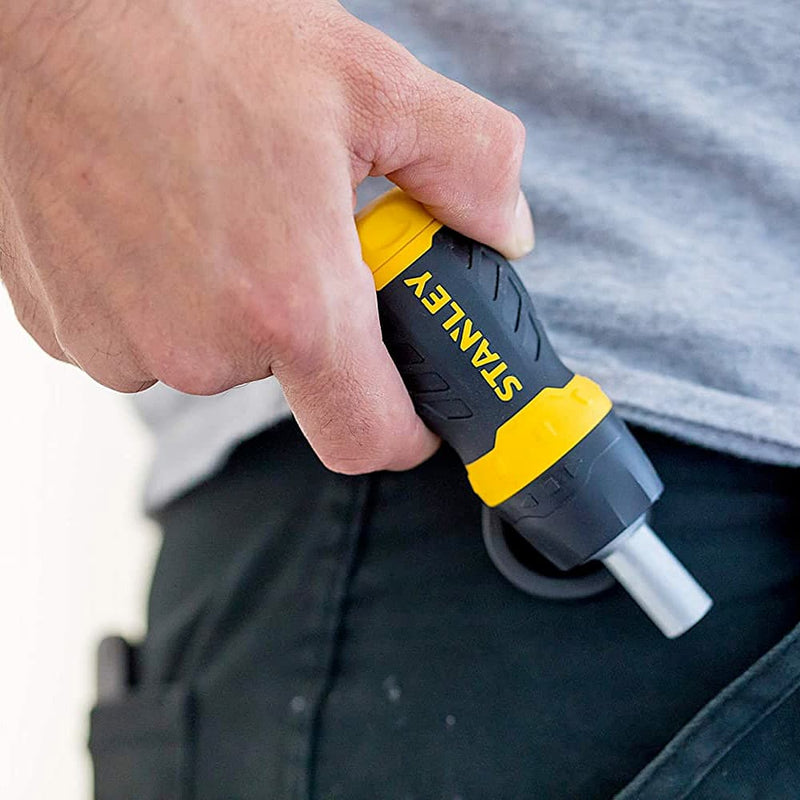 Stanley 0-66-358 Multibit Stubby Ratcheting Screwdriver
