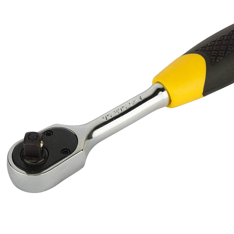 Stanley STMT95895-8B 1/4Inch Sq. Drive Metal Quick Release Pear Head Ratchet