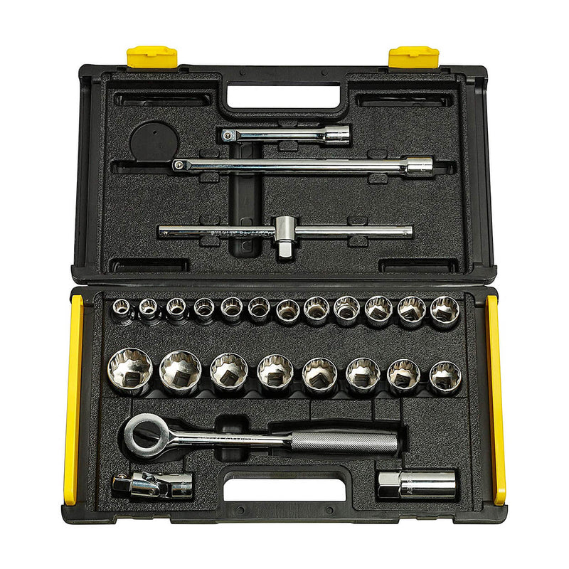 Stanley 86-477 1/2" Sq. Drive 12PT Metric Socket Set 26pcs