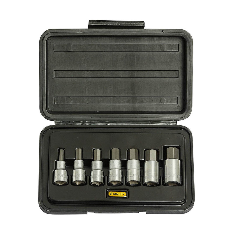 Stanley 1-89-099 1/2Inch Sq. Drive Hex Bit Metric 7Pcs