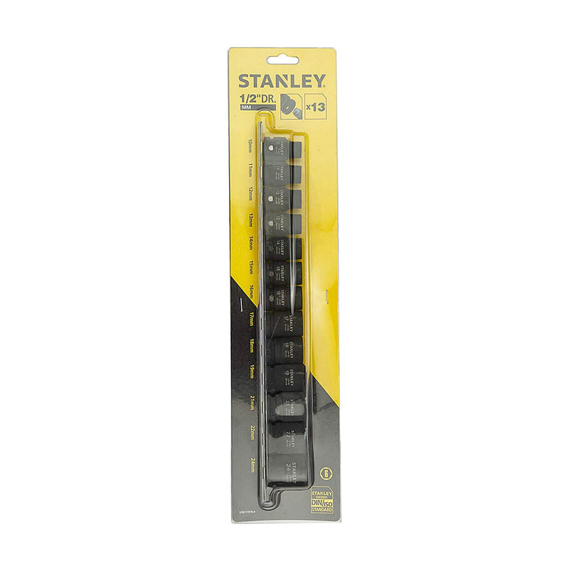 Stanley STMT73916-8 1/2" Standard Impact Socket Set 13Pcs