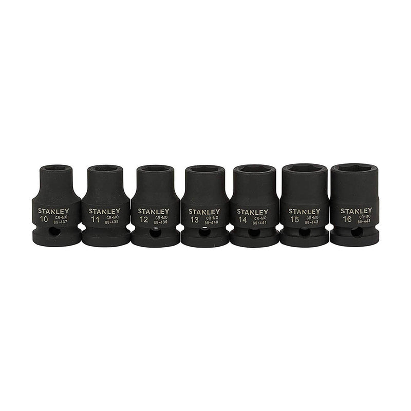 Stanley STMT73916-8 1/2" Standard Impact Socket Set 13Pcs