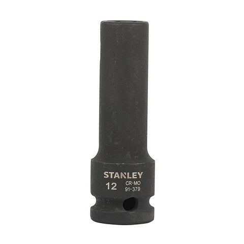 Stanley 1/2 Inch Sq. Drive Impact Deep Sockets (12mm - 21mm)