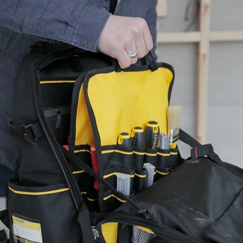 Stanley 1-95-611 Heavy-Duty 600 Denier Fabric Tool Backpack