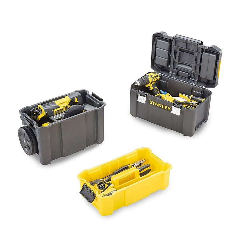 Stanley STST1-80151 Essential 3 IN 1 Rolling Workshop With Metal Latches