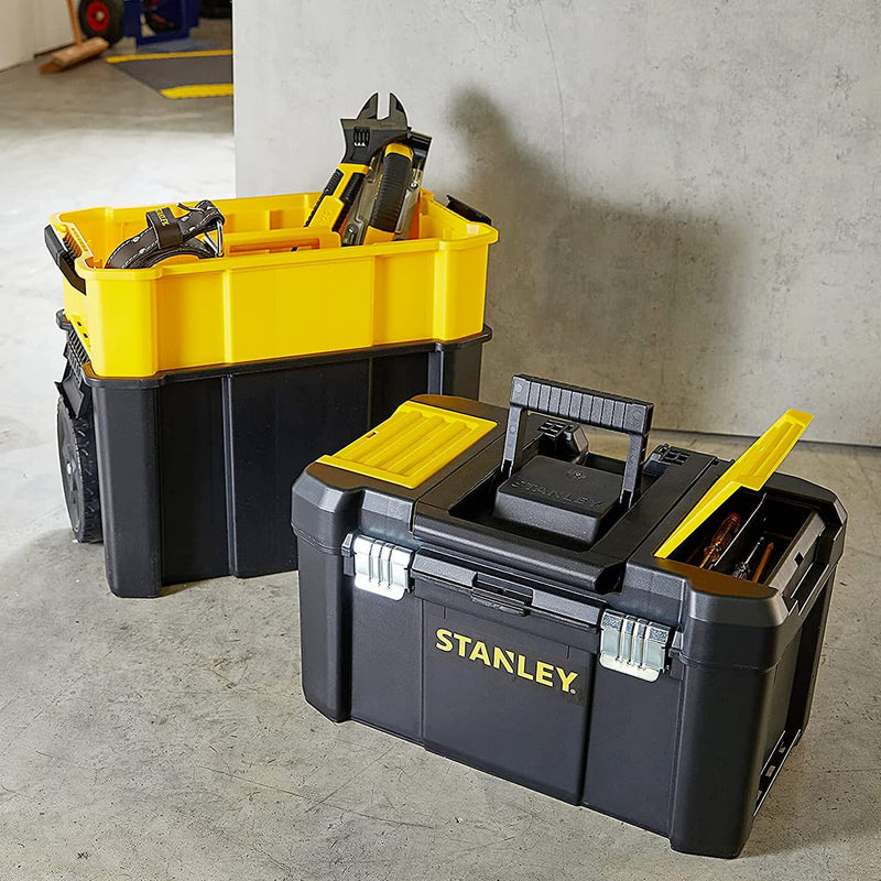 Stanley STST1-80151 Essential 3 IN 1 Rolling Workshop With Metal Latches