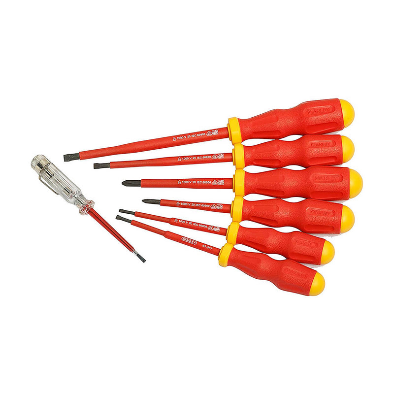Stanley STMT60175 VDE Screwdriver Set With Bonus Tester 7pc