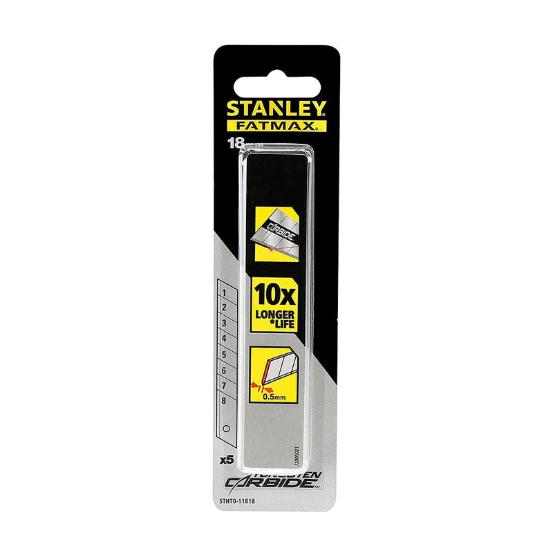 Stanley STHT0-11818 Carbide Snap off Blade (Pack Of 5 Pcs) 18MM